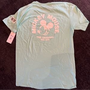 Disney + NEFF men’s L Mickey Don’t Stress Tee size L Aqua